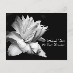 Floral Bedankt voor uw donatie C Briefkaart