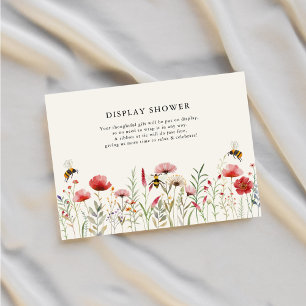 Floral bedoeld om te worden display douche Vrijgez Informatiekaartje
