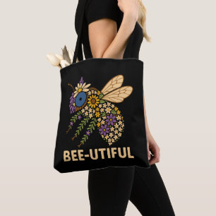 Floral Bee Fusion Bijen-Nuttig Draagtas