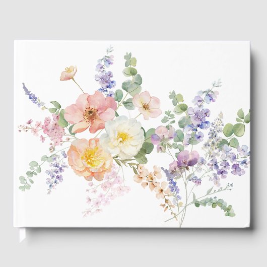 Floral Bee Guestbook Gastenboek (Voorkant)