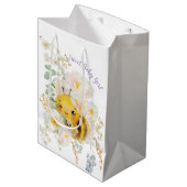Floral Bee Medium Gift Bag Medium Cadeauzakje (Voorkant Gekanteld)