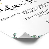 Floral Beehive Honey Bee Pacifier Hunt Poster (Hoek)