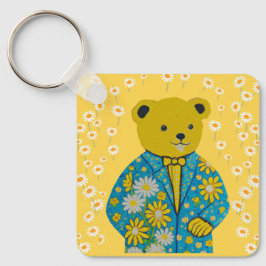 Floral beer sleutelhanger