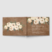 Floral Beige sur le Mariage Brown Livre d'hôtes (Complet)