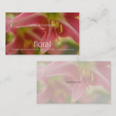 Floral - Belladonna Lily Carte de visite (Devant / Derrière)