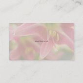 Floral - Belladonna Lily Carte de visite (Dos)