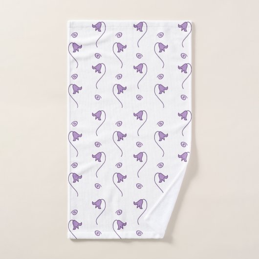 Floral Bells Pattern Bad Handdoek (Handdoek)