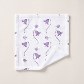 Floral Bells Pattern Bad Handdoek (Wasdoekje)