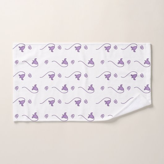 Floral Bells Pattern Bad Handdoek (Handdoek)