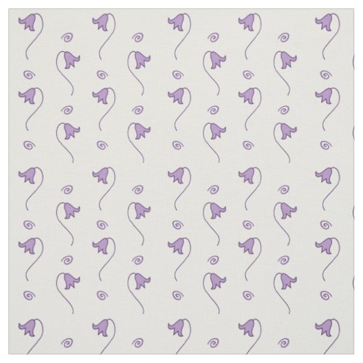 Floral Bells Pattern Stof (Swatch)
