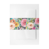 Floral Belly Band Uitnodigingen Wikkel (Voorkant Voorbeeld)