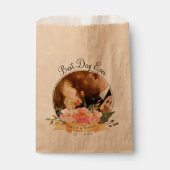 Floral Best Day Ever Foto Hartelijk dank voor brui Bedankzakje (Voorkant)