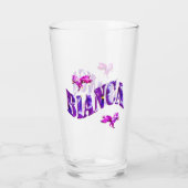 Floral Bianca met Unicorns, Glas (Achterkant)