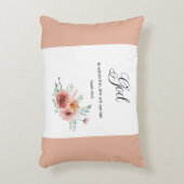 Floral Bible Verse Accent Kussen (Voorkant(Verticaal))