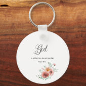 Floral Bible Verse Sleutelhanger (Achterkant)
