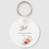 Floral Bible Verse Sleutelhanger (Achterkant)