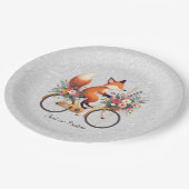 Floral Bicycle Fox Paper Bord (Gekanteld)