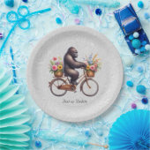Floral Bicycle Gorilla Paper Bord (Feest)