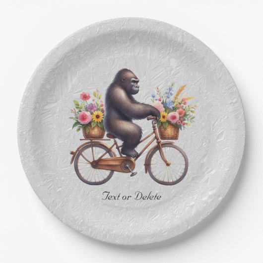 Floral Bicycle Gorilla Paper Bord (Voorkant)