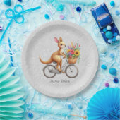 Floral Bicycle Kangaroo Paper Bord (Feest)