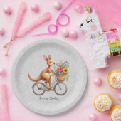 Floral Bicycle Kangaroo Paper Bord (Feest)