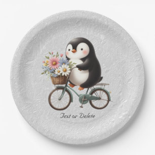 Floral Bicycle Pinguin Paper Bord