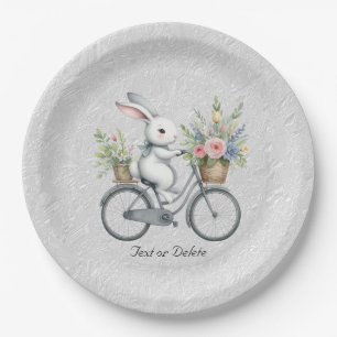 Floral Bicycle Rabbit Paper Bord