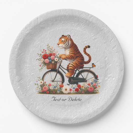 Floral Bicycle Tiger Paper Bord (Voorkant)