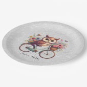 Floral Bicycle Uil Papier Bord (Gekanteld)
