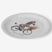 Floral Bicycle Zebra Paper Bord (Gekanteld)