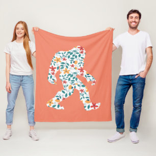 FLORAL BIGFOOT FLEECE DEKEN