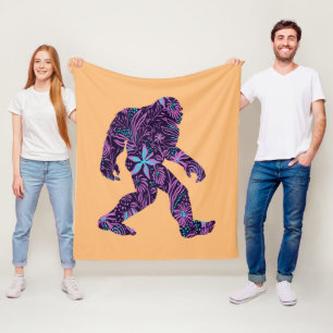 FLORAL BIGFOOT FLEECE DEKEN