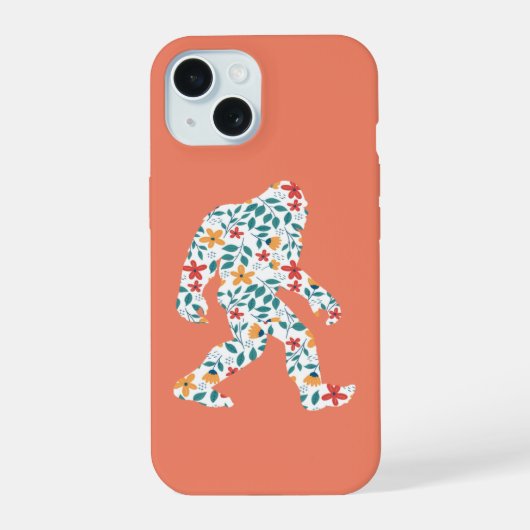 FLORAL BIGFOOT iPhone 15 HOESJE (Achterkant)