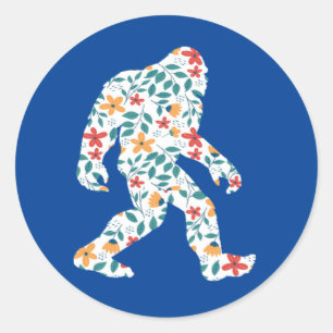 FLORAL BIGFOOT RONDE STICKER