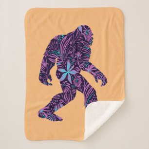 FLORAL BIGFOOT SHERPA DEKEN