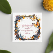 Floral Bijbelvers Feestdagenkaart