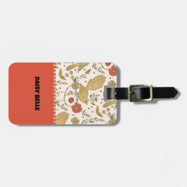  Floral Bird Bagagelabel