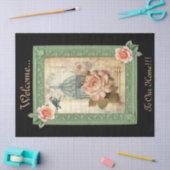 Floral Bird Cage  geïnspireerde decoupage Tissuepapier (Craft)