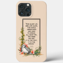 Floral Bird coque iphone avec devis Sanderson