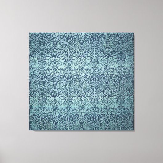 Floral Birds William Morris Brer Rabbit Canvas Afdruk (Voorkant)