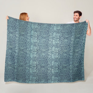  Floral Birds William Morris Brer Rabbit Fleece Deken