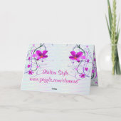 Floral Birthday Card Kaart (Achterkant)