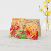  Floral Birthday-kaart Kaart (Gele Bloem)