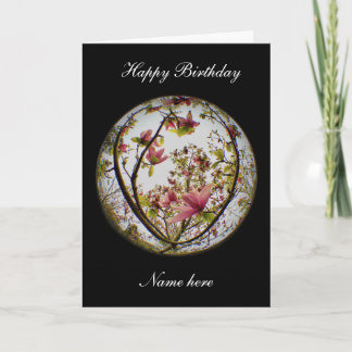Floral Birthday-kaart Kaart