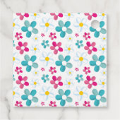 Floral Birthday Party Bedankjes Labels (Achterkant)