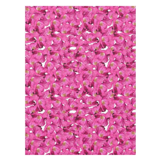 Floral blaast een roze patroon op. tafelkleed (Voorkant)