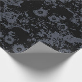 Floral Black Damask Cadeaupapier (Hoek)