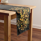 Floral Black en Gold Medium Tafelloper (Voorbeeld)