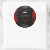 Floral Black Red Product Label Hawaii Flowers Logo (Tas)