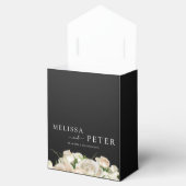 Floral Black Wedding Bedankdoosjes (Geopend)